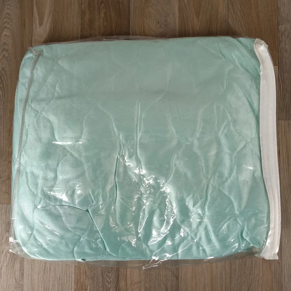 Vintage Emilio Ricci Pastel Green Twin Bedspread Quilt & 2 Sham Set Made in USA